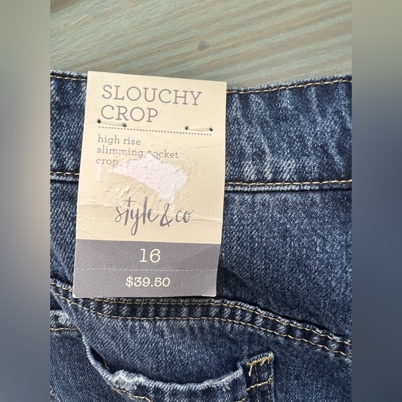 Style & Co Dark Wash High Rise - Picture 3 of 3